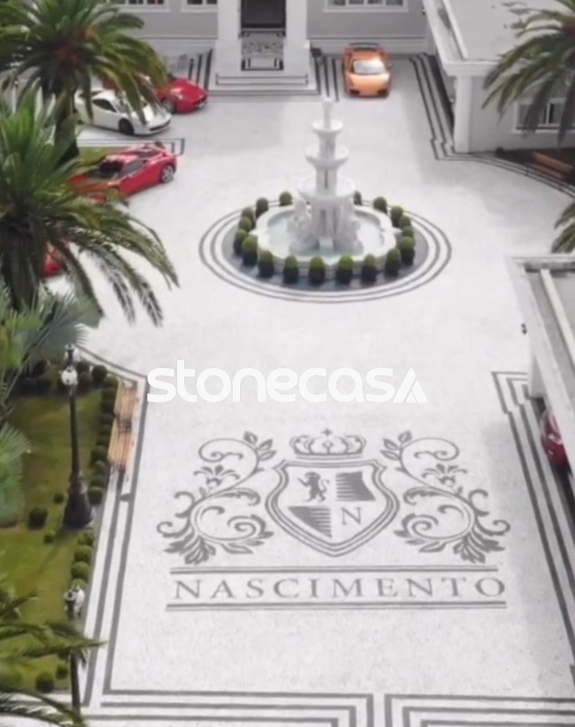 Pedra Portuguesa Branco Neve Agatha | Stone Casa pedra portuguesa branco neve agatha aplicada com padrão de lote e entrega direto na obra Stone Casa